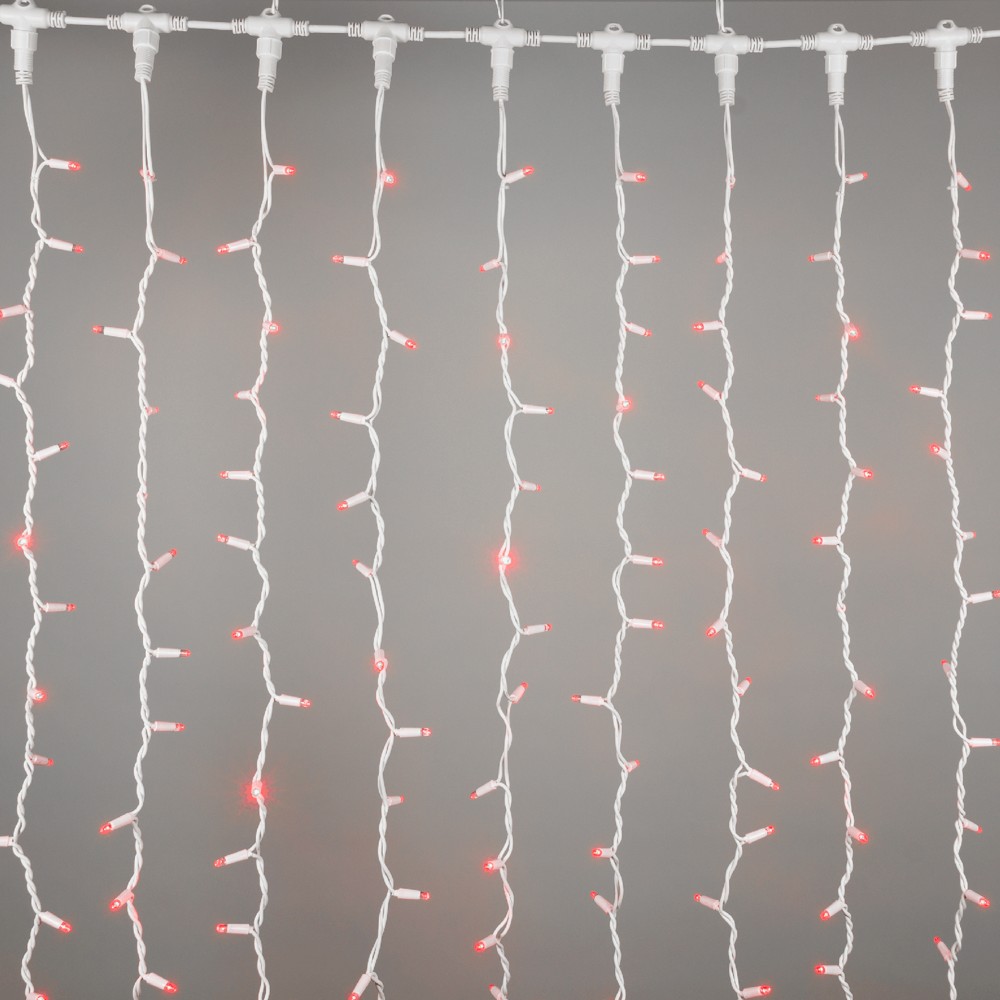 Perdea Luminoasa 925 LED-uri Rosu